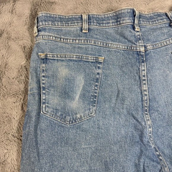 Wrangler Blue Slim Straight Jeans Classic Style - Picture 4 of 15